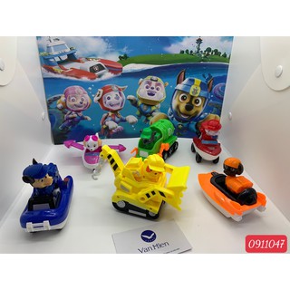 Bộ đồ chơi chó cứu hộ mẫu mới 6 con  loại to bằng nhựa không dùng pin cho bé