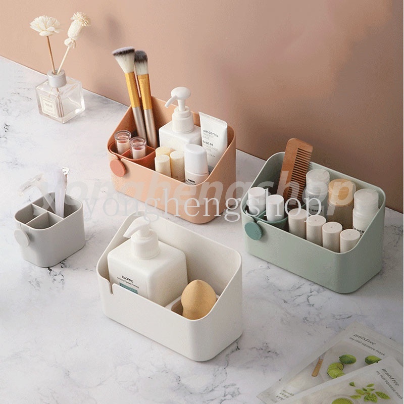 Hộp Đựng Đồ Trang Điểm / Mỹ Phẩm Để Bàn Phòng Khách Phong Cách Ins Sáng Tạo Ốp