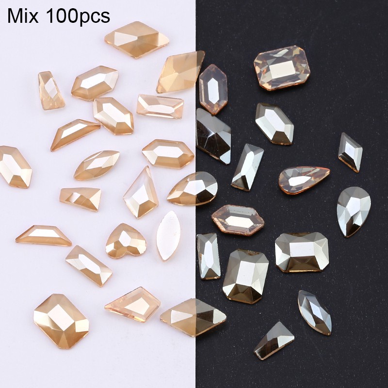 Bộ 50 / 100 HạT Đá ĐíNh Trang Trí MóNg 3D