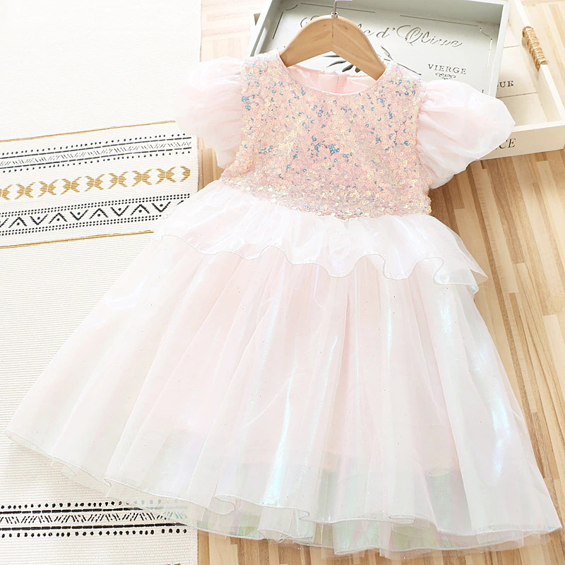 Đầm công chúa NNJXD kiểu nàng tiên cá dành cho bé gái vào mùa hè