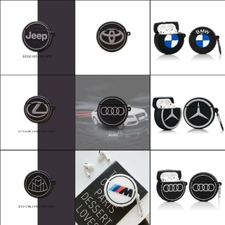 (Order 10 ngày) Case bảo vệ Airpods Pro/1/2/ Freebuds 3 logo hãng xe hơi BMW/ toyota/ rolls royce