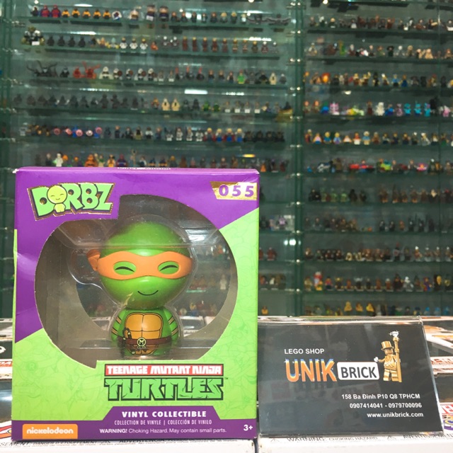 Mô hình nhân vật Funko Dorbz UNIK BRICK 055 Michelangelo trong Ninja Turtles chính hãng (như hình)