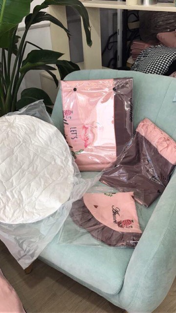 FREESHIP 99K TOÀN QUỐC_Set 7 món COTTON sateen 600TC siêu sang chảnh