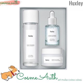 Bộ dưỡng da cấp ẩm dành cho da dầu huxley hydration trio set - hàn quốc