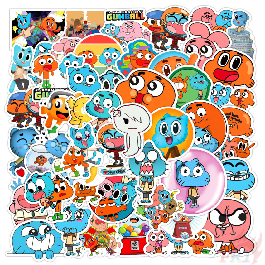 ❉ The Amazing World of Gumball Series 03 - Cartoon TV Shows Gumball Darwin Anais Nicole Richard Watterson Stickers ❉ 50Pcs/Set Waterproof DIY Fashion Decals Doodle Stickers