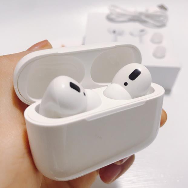 Tai Nghe Iphone Bluetooth Không Dây - Tai Nghe Airpods Pro Cảm Biến Đa Điểm, Định Vị, Đổi Tên