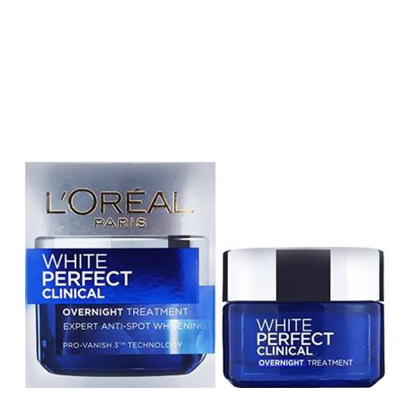 Kem dưỡng da trắng mịn và giảm thâm nám ban đêm L'Oreal Paris White Perfect Clinical 50ml