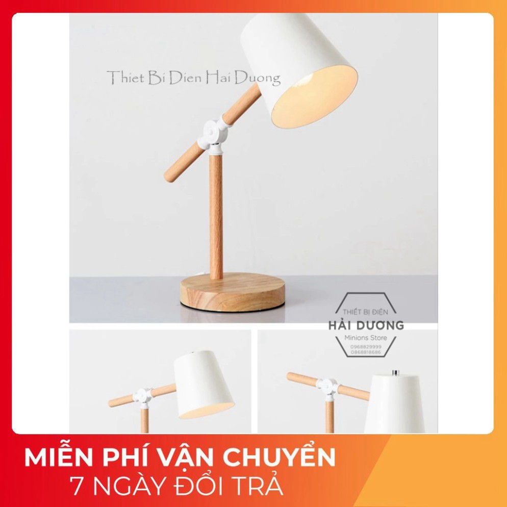 Đèn bàn học tập, làm việc, đèn decor phong cách vintage TN3033 + Tặng bóng 5w (Nhiều màu lựa chọn) [Miễn Phí Ship]