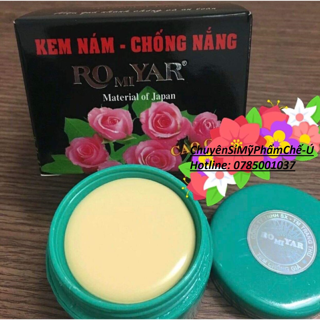 Kem Nám Xanh-Chống Nắng 15G Romiyar