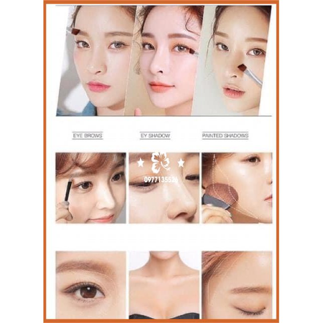 Phấn tạo khối - tán mày Lameila 3 ô siêu tiện lợi | BigBuy360 - bigbuy360.vn