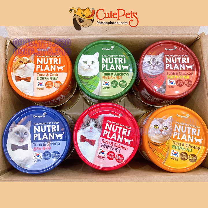 Pate mèo Nutri Plan 160g - Phụ kiện thú cưng Nội