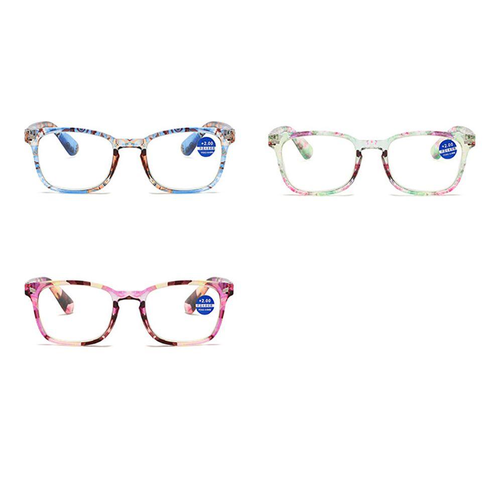 Kính Đọc Sách Gọng Vuông Bằng Nhựa Resin Chống Bức Xạ Ánh Sáng Xanh Thoải Mái Phong Cách Retro Cho Nữ