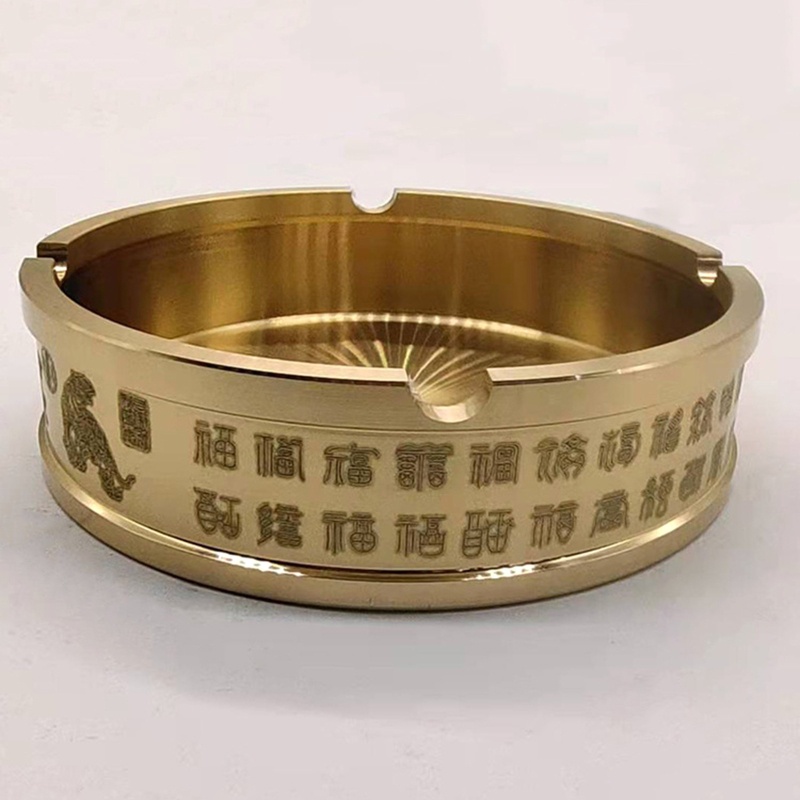 Gạt Tàn Thuốc Bằng Kim Loại Dập Nổi Hình Hổ Kiểu Vintage Trang Trí Nhà Cửa / Khách Sạn / Văn Phòng