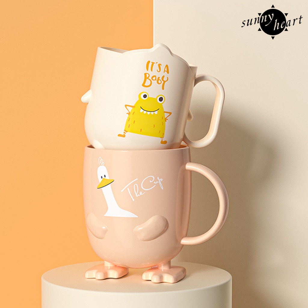 Cốc Đựng Bàn Chải Đánh Răng Chống Sốc Chống Sốc Hình Hoạt Hình Dễ Thương Cho Trẻ Em