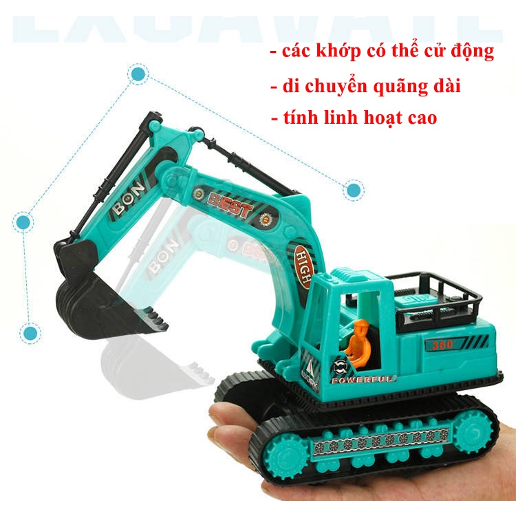Xe ô tô đồ chơi mô hình công trình xây dựng cho bé, cần cẩu, máy xúc bằng nhựa an toàn, bền đẹp rất nhiều chủ đề