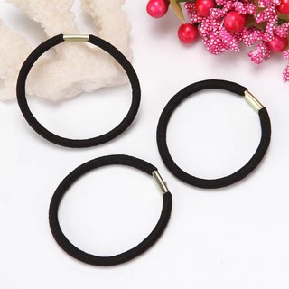 Dây buộc tóc đen, trơn đơn giản SC18