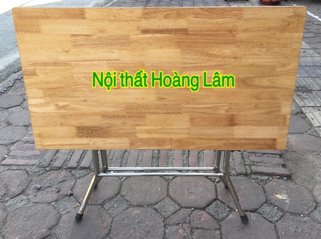 Bàn gấp gọn gỗ cao su tự nhiên ( HOẢ TỐC 1 GIỜ)