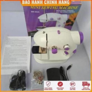 Máy Khâu Mini Gia Đình 2 Tốc Độ Có Đèn Led Cắt Chỉ