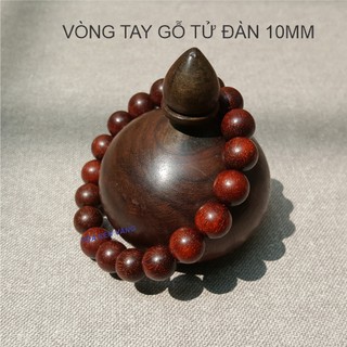 Vòng Tay Gỗ Tử Đàn Đỏ 10mm