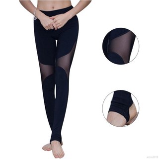 Quần legging thể thao phối lưới
