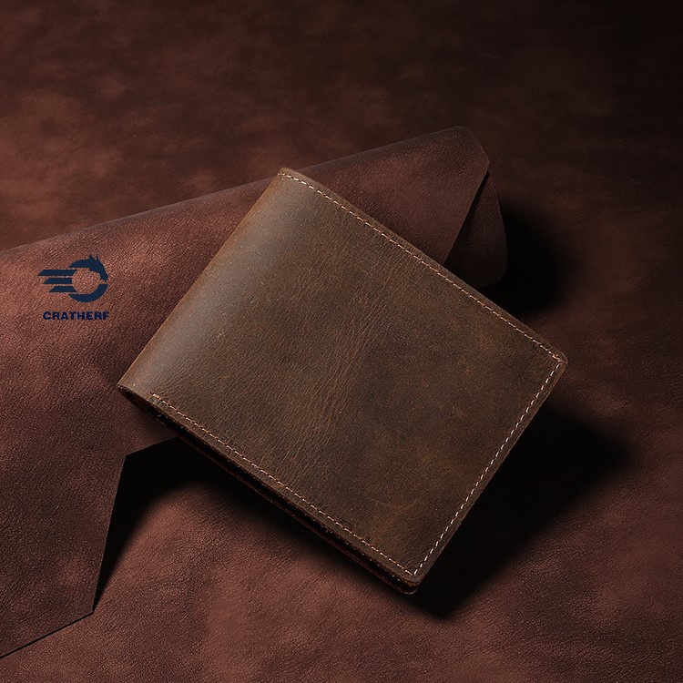 Ví Da Nam Da Bò Sáp Ngựa Điên Crazy Horse