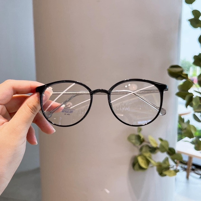 Gọng kính cận nam nữ thanh mảnh, dẻo tròn Vii Store 8250