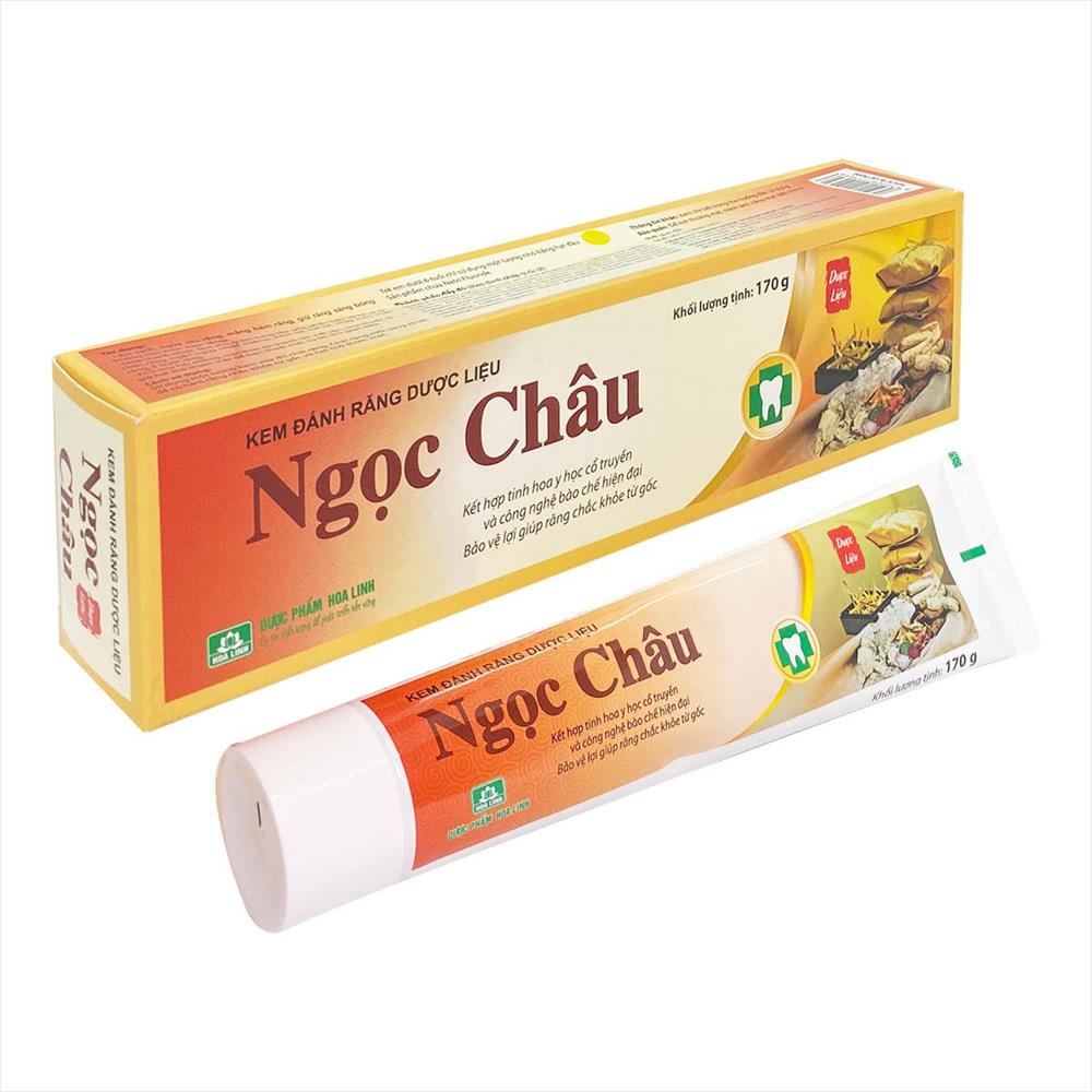 Kem đánh răng dược liệu Ngọc Châu 170g- Bảo vệ lợi, giữ răng chắc khỏe từ gốc