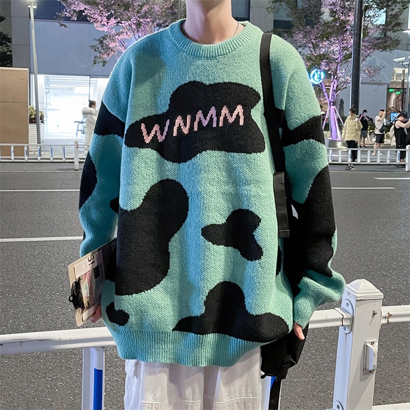 Áo Khoác Len Dáng Rộng Phong Cách Hàn Quốc Thời Trang Thu Đông Cho Nam