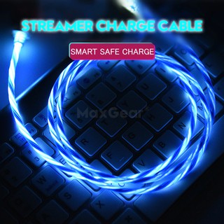 Led USB Cable Flash Light Up Data Line Mobile phone Charger for Android Type-C