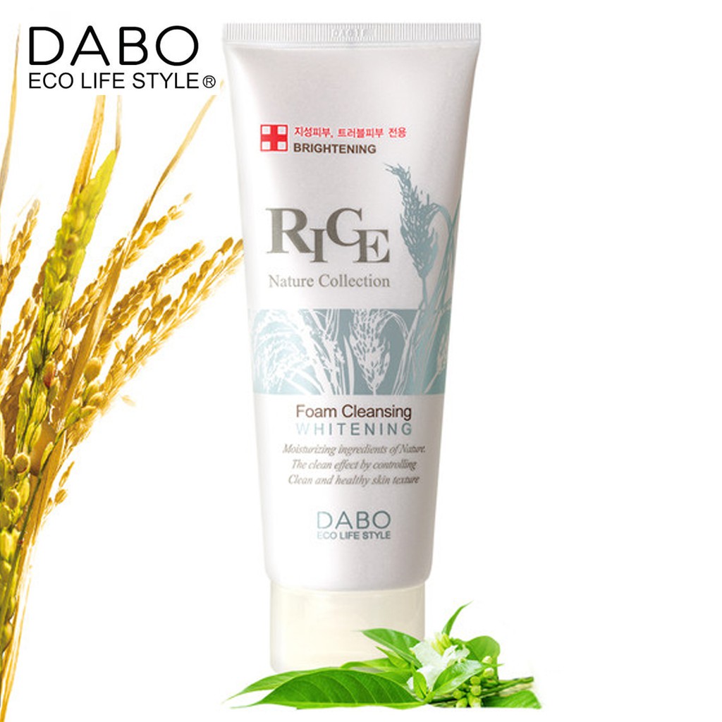 SỮA RỬA MẶT GẠO CAO CẤP RICE NATURE COLLECTION FOAM CLEANSING WHITENING DABO 150ML