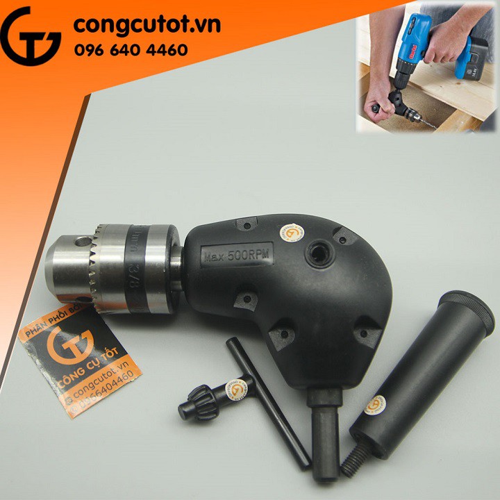 Đầu chuyển hướng mũi khoan 1-10mm 90 độ khóa chìa