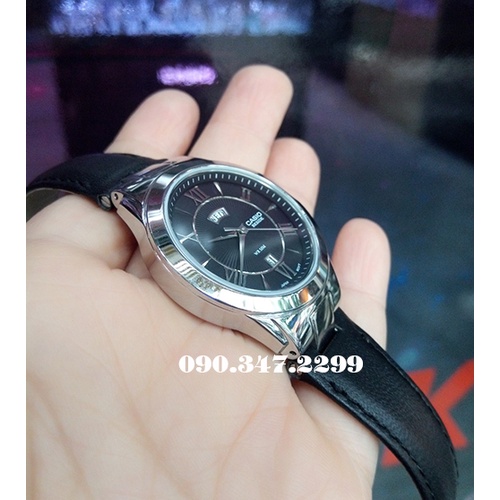 Đồng Hồ Casio Nữ BEL-130L-1AVDF Dây Da, Mặt Số La Mã, chống Nước WR50M