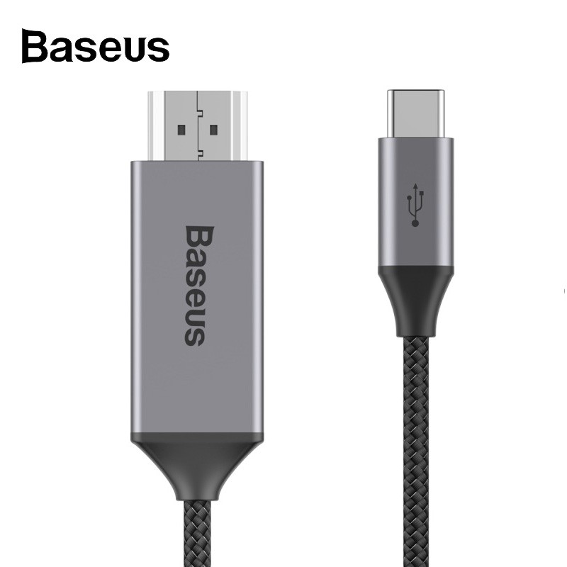 Dây Cáp Baseus Chuyển Đổi USB Type C Thành HDMI Dành Cho Huawei Matebook P20 Pro Chromebook MacBook