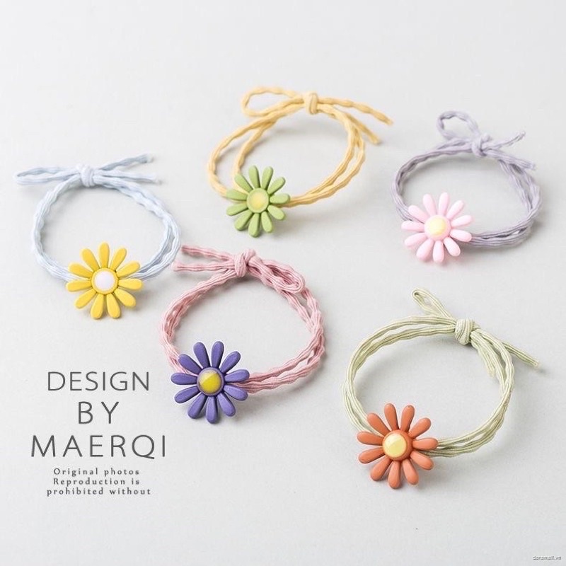 Dây Buộc Tóc Hoa Cúc Ulzzang Siêu Hot Trend K03