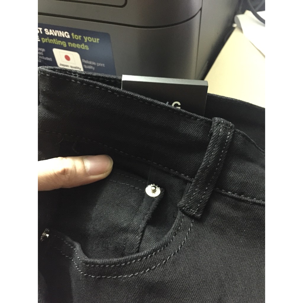 Quần Jeans Nam Rách Gối Đen Trơn | BigBuy360 - bigbuy360.vn