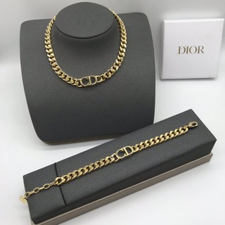 vòng cổ / Vòng Tay Mặt Chữ Dior Phong Cách Retro Thời Trang