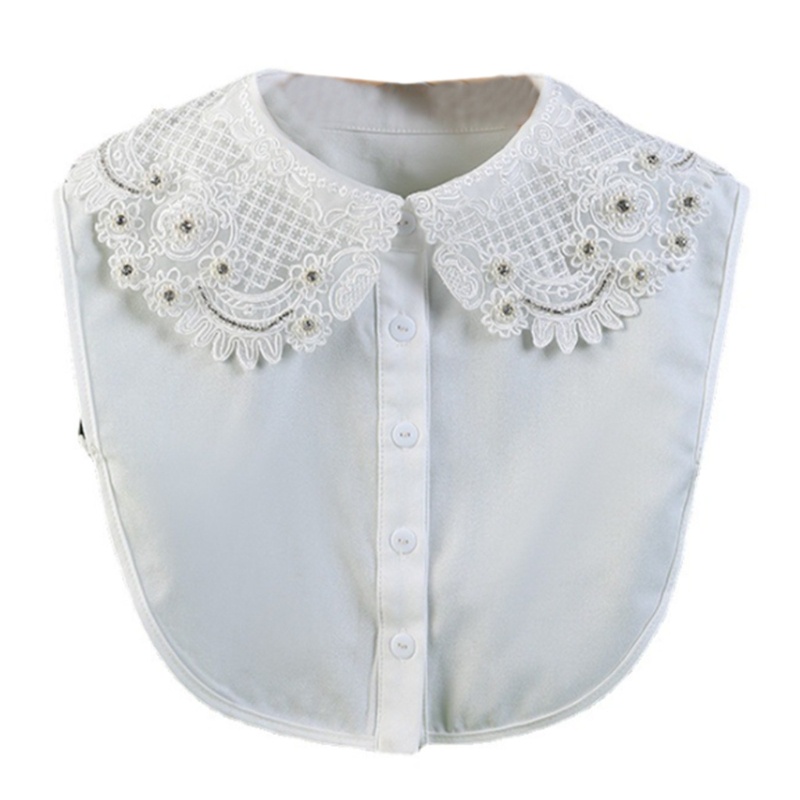 Áo Sơ Mi Chiffon Phối Ren Họa Tiết Thêu Phong Cách Nhật Bản Cho Nữ