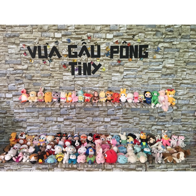 Combo gấu bông mini 12-15cm 105 con