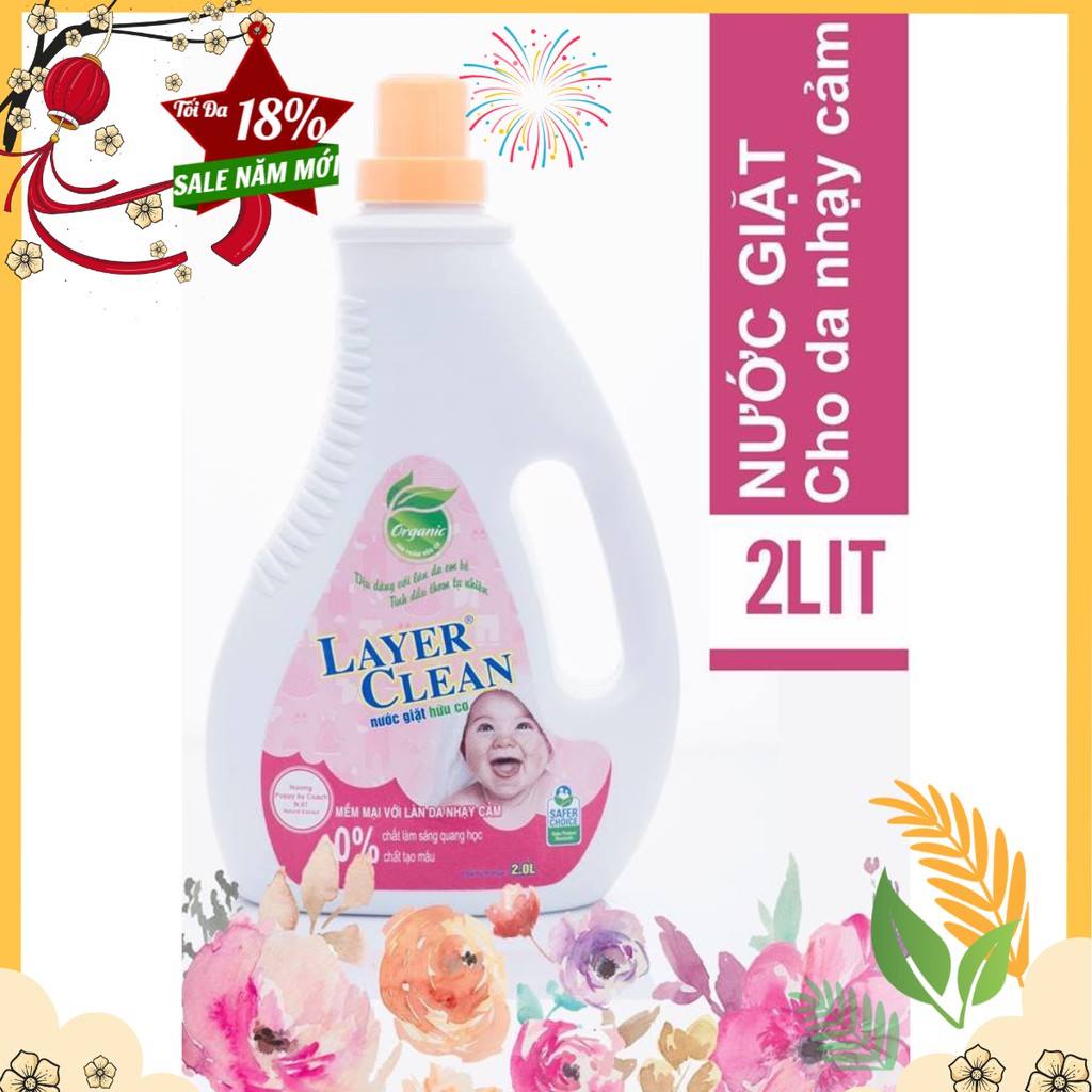 Nước giặt HỮU CƠ 2 lít