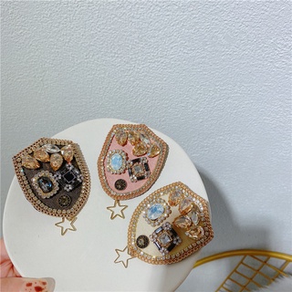 Cao cấp tỏa sáng Zircon Trâm cài Retro Tính khí Huy hiệu Trâm cài Ngôi sao năm cánh Thời trang Phụ kiện phổ biến
