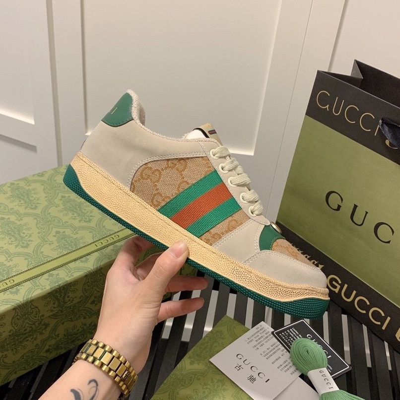 💟 Siêu Cấp 💟 Giày Gucci Sơn Tùng Bản Đẹp, Giày GC Sơn Tùng Nam Nữ 3 Màu Hồng ,  Xanh , Tím