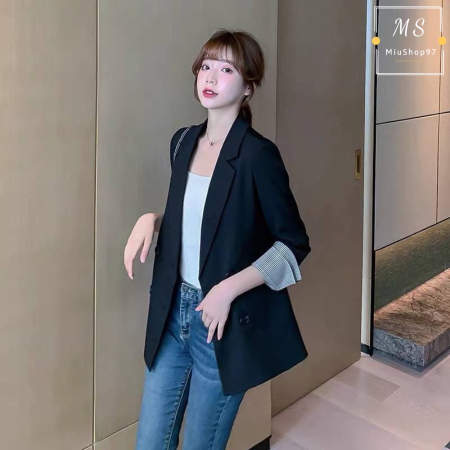 Áo Vest Cổ Tay Caro (ĐEN,HỒNG,TRẮNG)