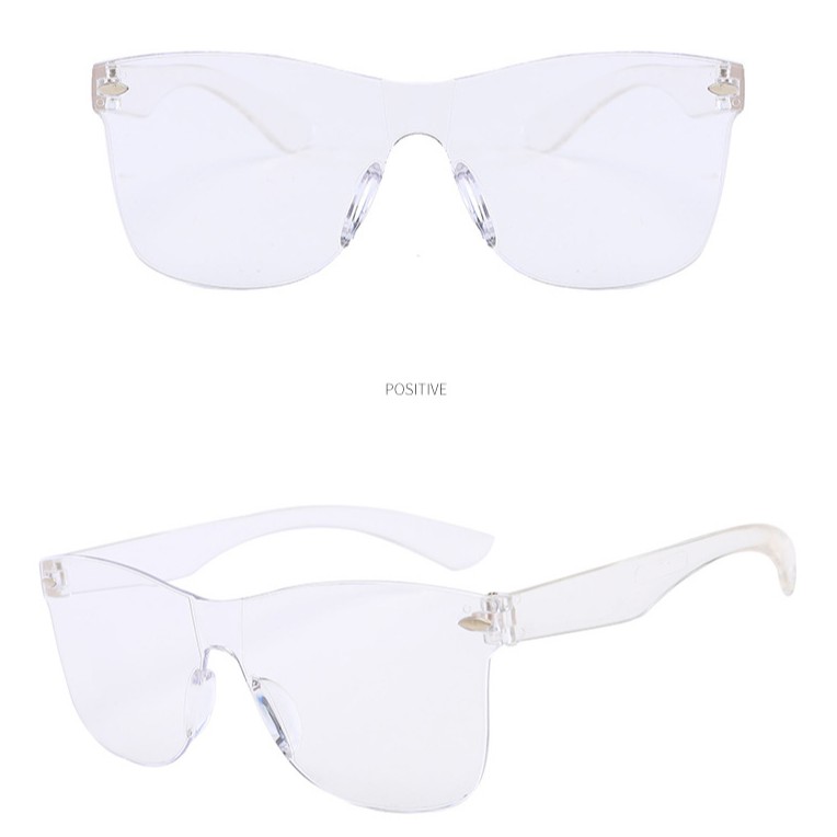 Kính mát không gọng đầy màu sắc dễ thương UV400 cho nam và nữ