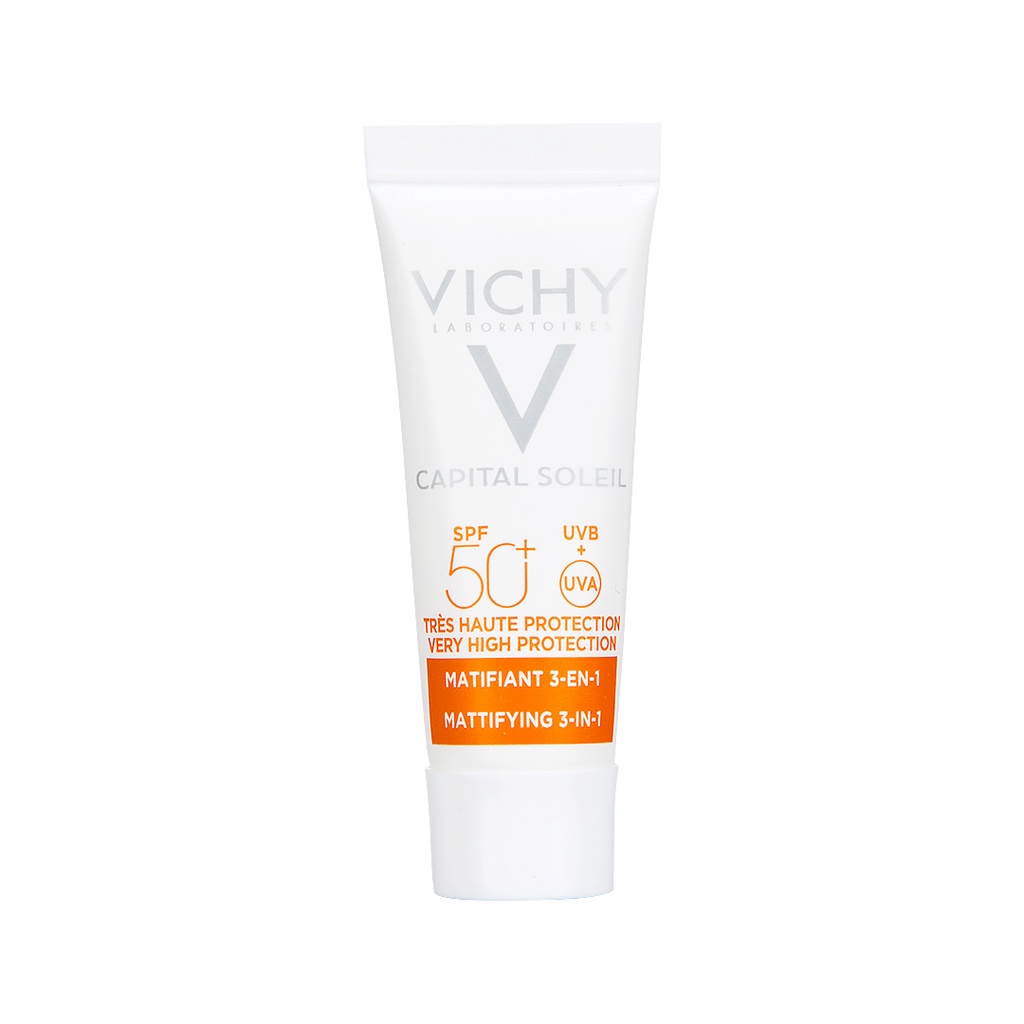 [Mini size 3ml] Kem Chống Nắng Vichy Không Gây Nhờn Rít SPF 50 UVA +UVB CÓ HỘP