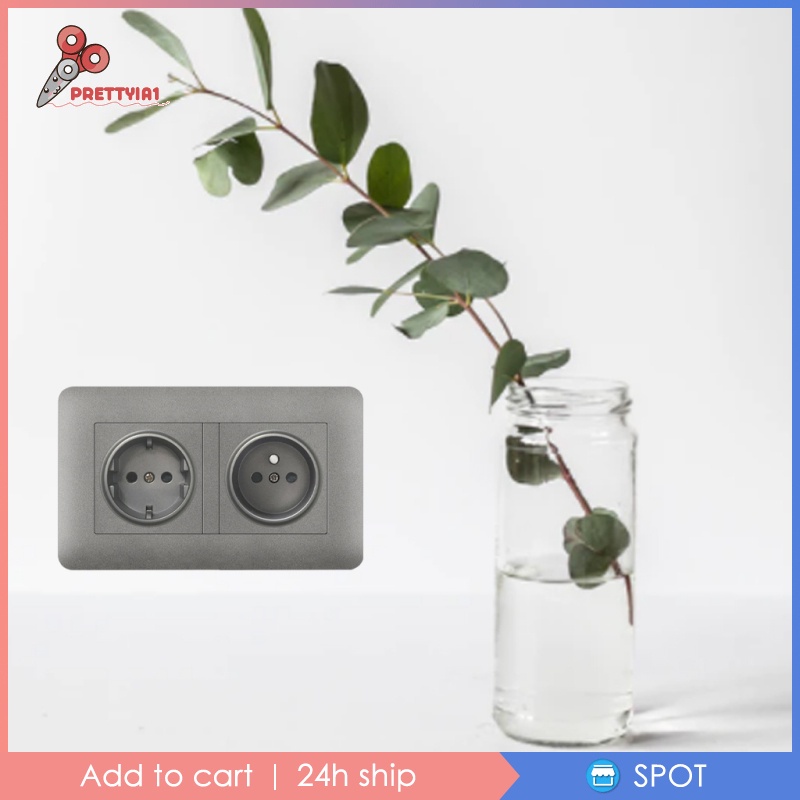 Ổ Cắm Điện Gắn Tường Tiêu Chuẩn 16A Prettyia1