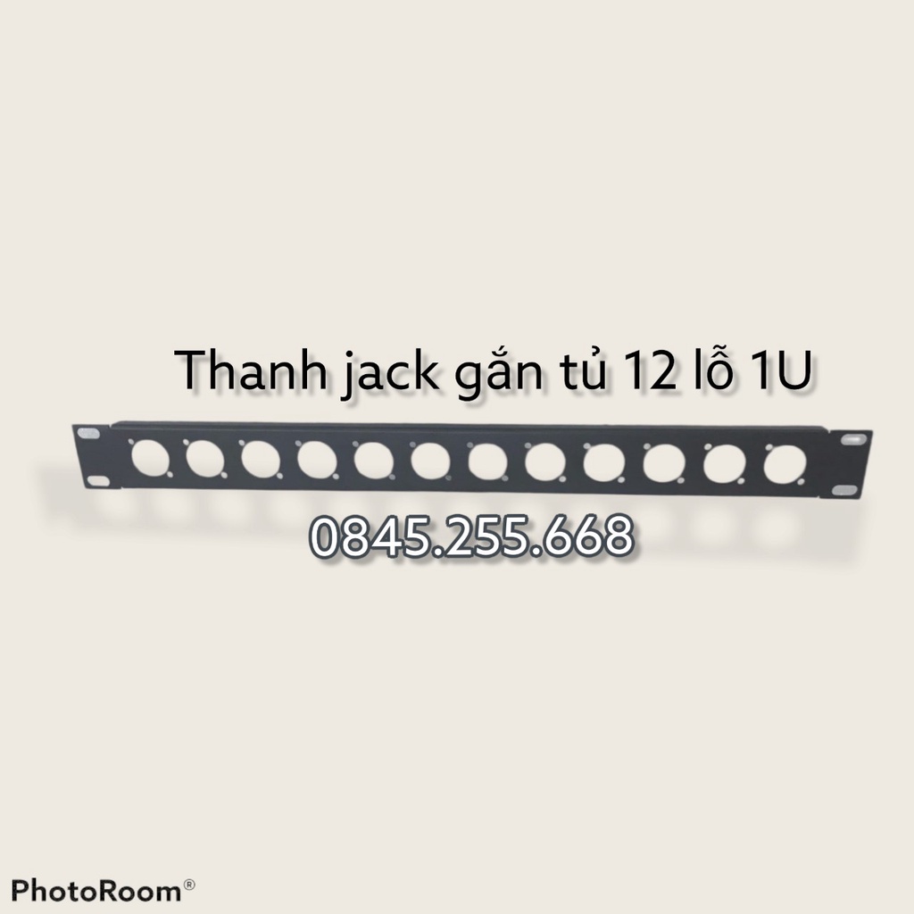 Thanh Gắn Jack Tủ Máy Âm Thanh 12 Lỗ 1U - Phụ Kiện Tủ Thiết Bị Âm Thanh