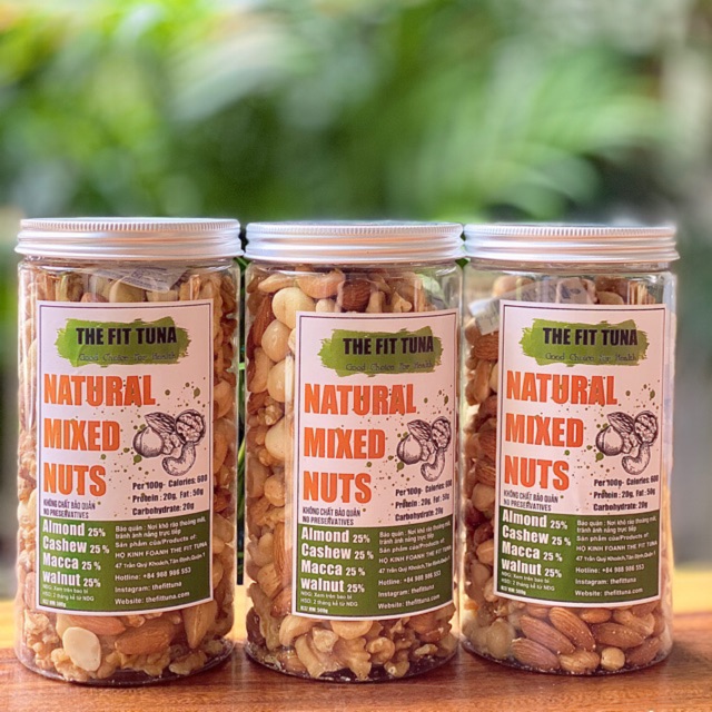 Mix Nuts 4 Loại Hạt: Maca, Hạt Điều, Hạnh Nhân, Óc Chó