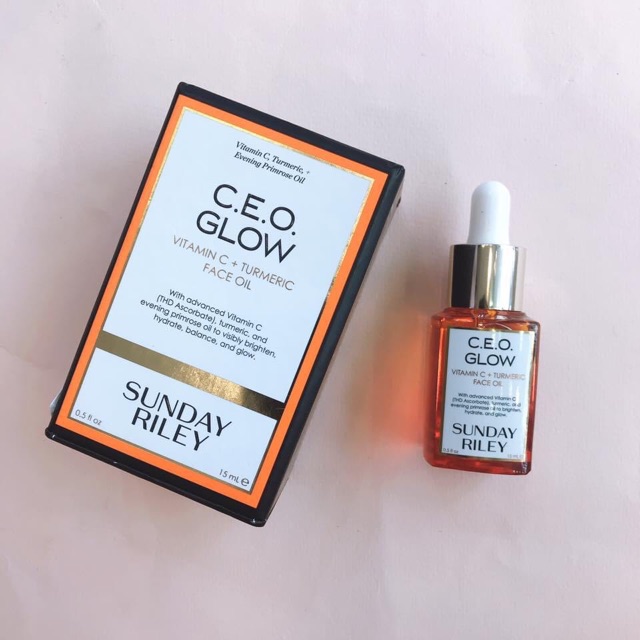 [SUNDAY RILEY MỸ] DẦU DƯỠNG SUNDAY RILEY C.E.O GLOW Vitamin C + Tumeric Face Oil - Giúp da căng bóng, sáng da, mờ thâm