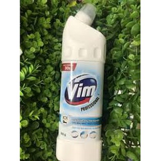 TẨY RỬA BỒN CẦU VÀ NHÀ TẮM VIM TRẮNG SÁNG 880ML