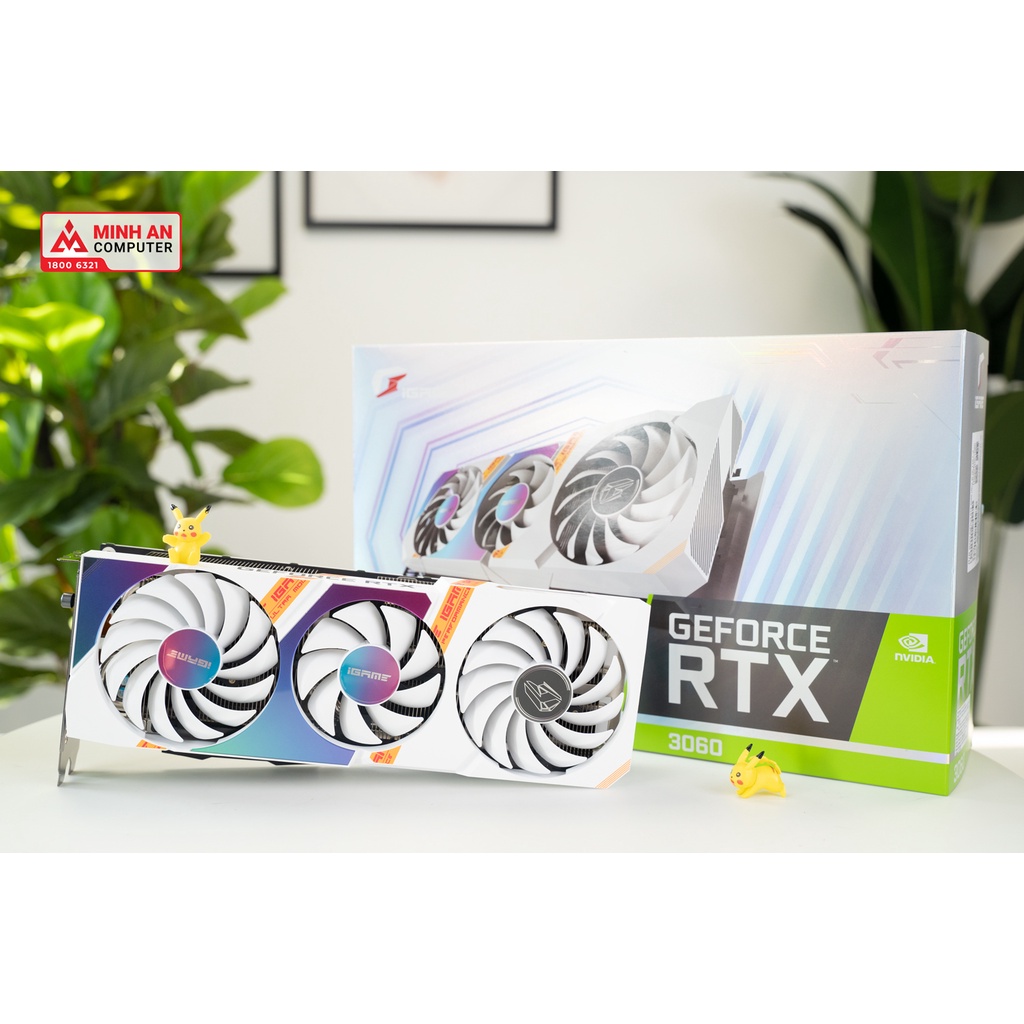 Card màn hình Colorful iGame Geforce RTX 3060 Ultra W OCV (White)